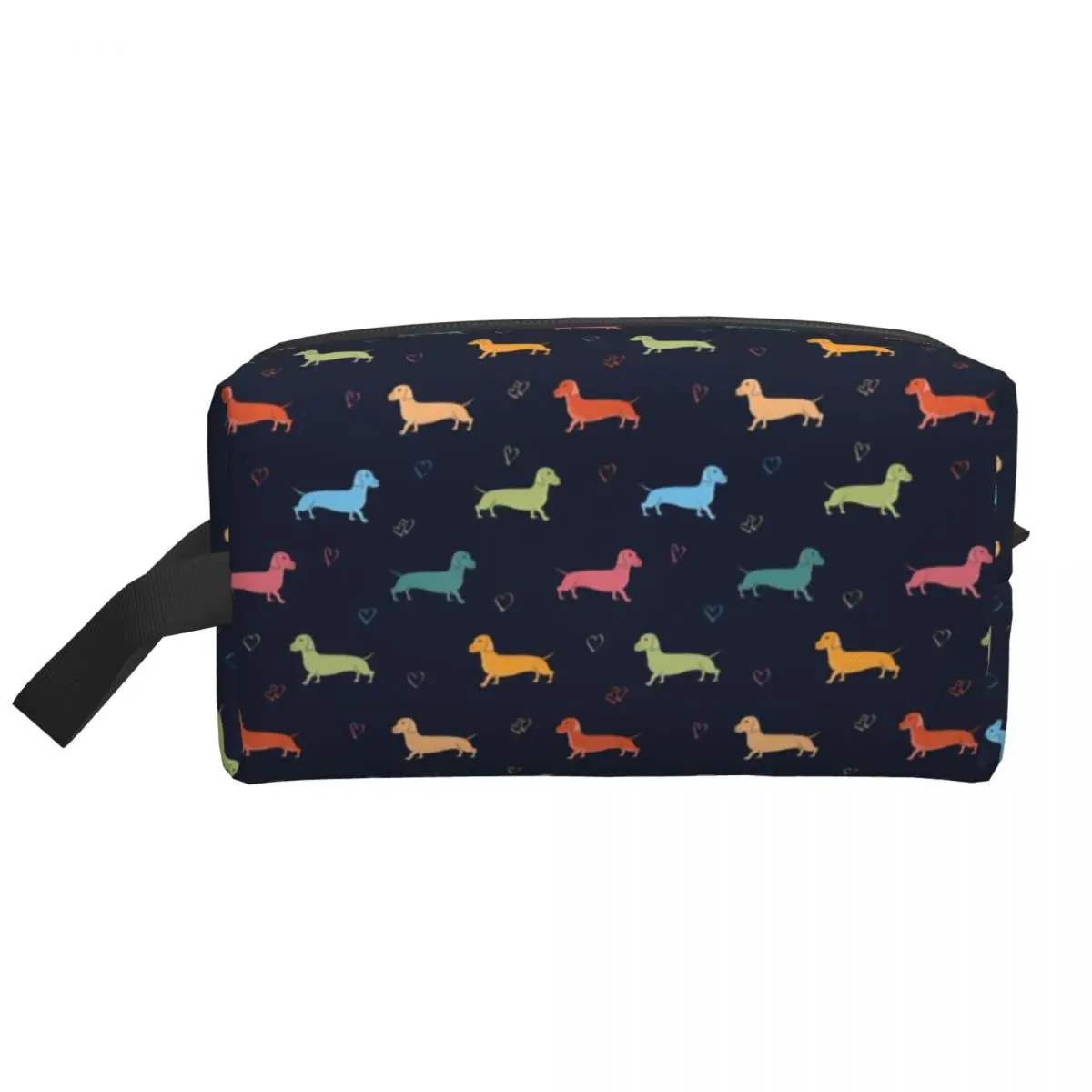 Dachshund Cosmetic Bag Women Fashion Large Capacity Badger Sausage the Wiener Dog Makeup Case Beauty Storage Toiletry Bags