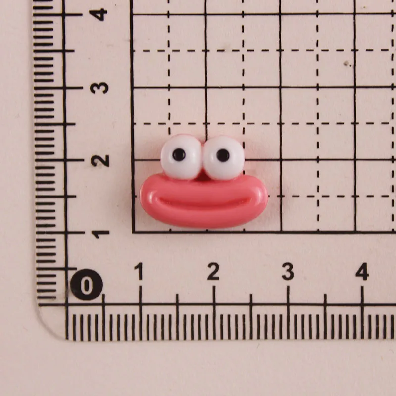 20Pcs Trumpet Cartoon Sausages Mouth Resin DIY Cream Glue  Shoes Hat Icebox Barrette Mobile Phone Case Scrapbook Flat Back Patch