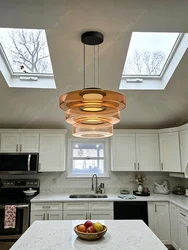 2026 Modern Glass Pendant Light Fixture Pendant Lighting for Kitchen Island Ceiling Light Green Glass Shade Dining Room Lustres