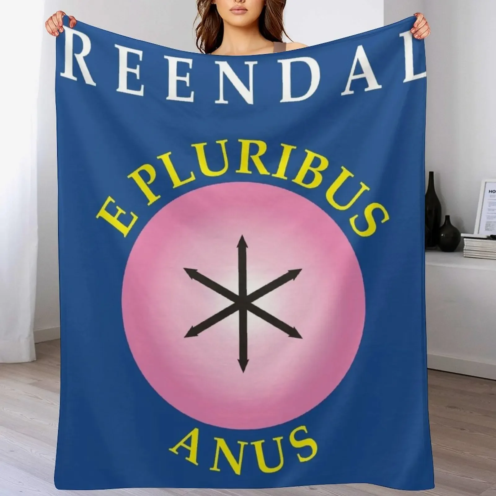 E Pluribus Anus Throw Blanket Soft Bedroom Blanket for Night Sleeping