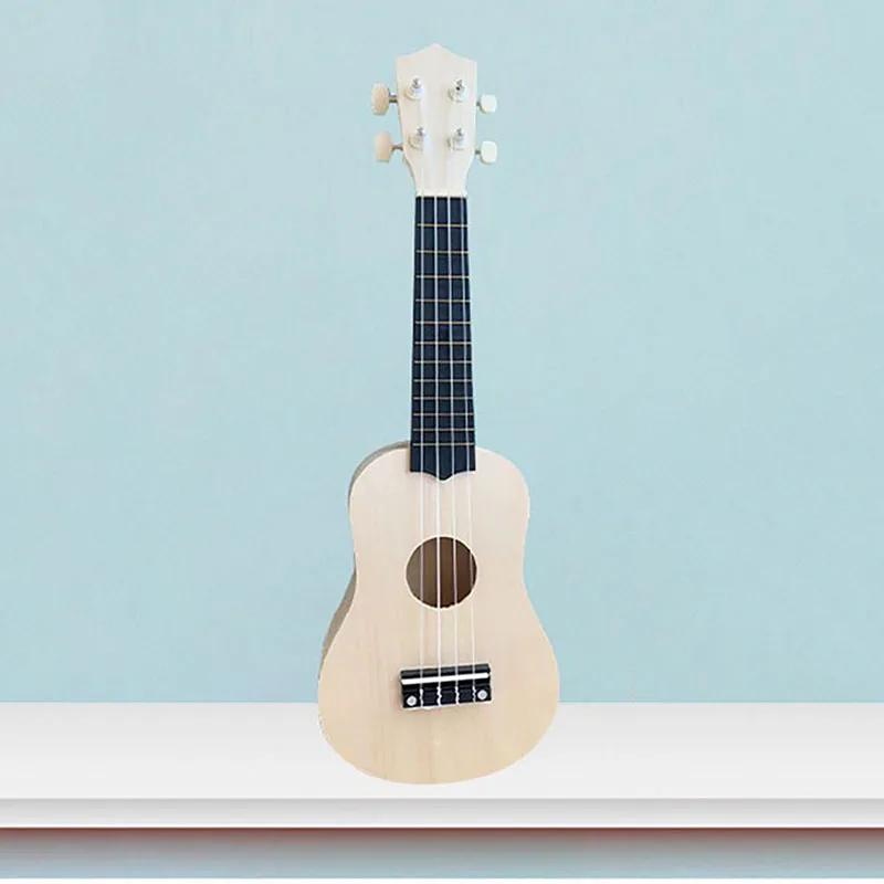 Ukulle Children's Little Guitar Assembly Wooden Musical Instrument Colored Graffiti Handmade Musical Instrument Products