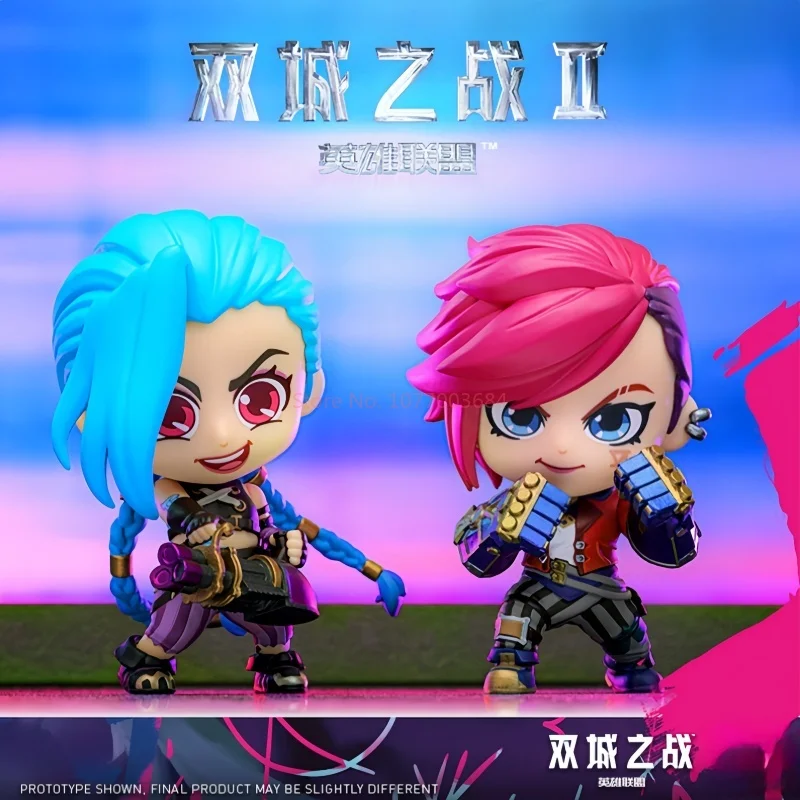 Genuine Arcane League Of Legends Game Vi The Piltover Enforcer Jinx Model Collectible Figurine Mini Doll Anime Figuretoys