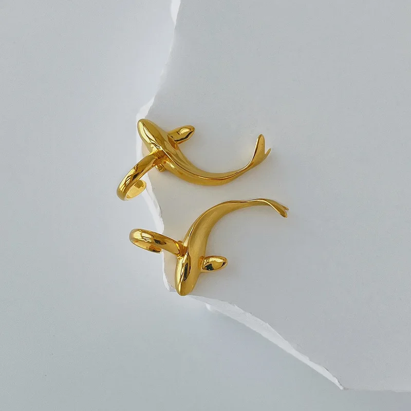 Extremely simple style ear bone clip without ear hole earrings for women's fashion jewelry