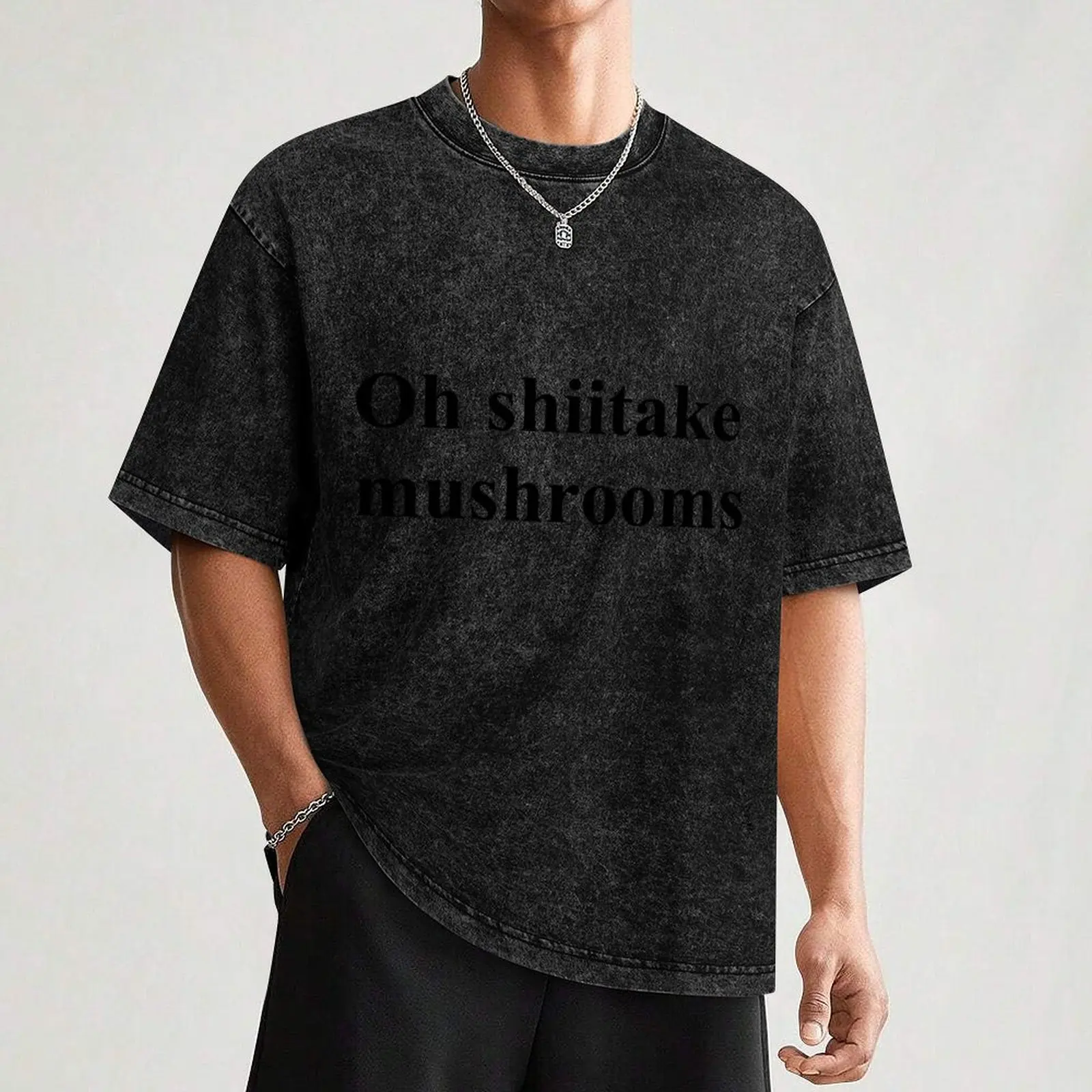 Oh Shiitake Paddestoelen T-shirt zwaargewichten luxe kleding labubu aangepaste shirt vintage t-shirt mannen