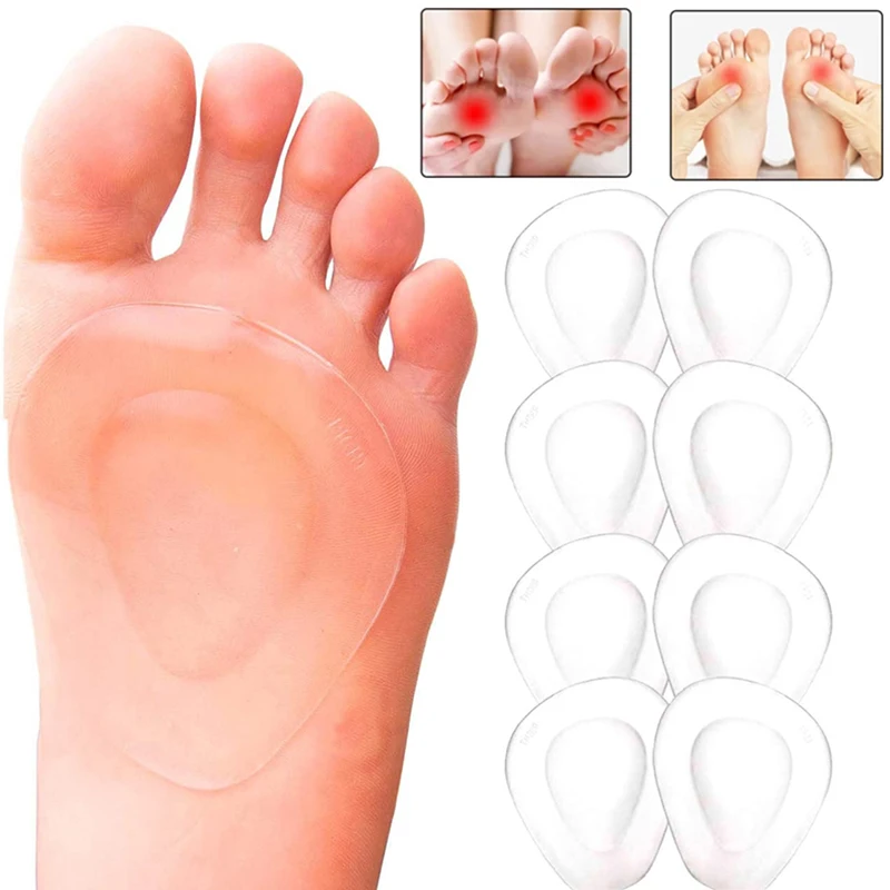 

Forefoot Shoe Pad Silicone Gel Non Slip Inserts Insoles Arch Support Pads High Heel Elastic Cushion Orthotic Foot Pain Relief