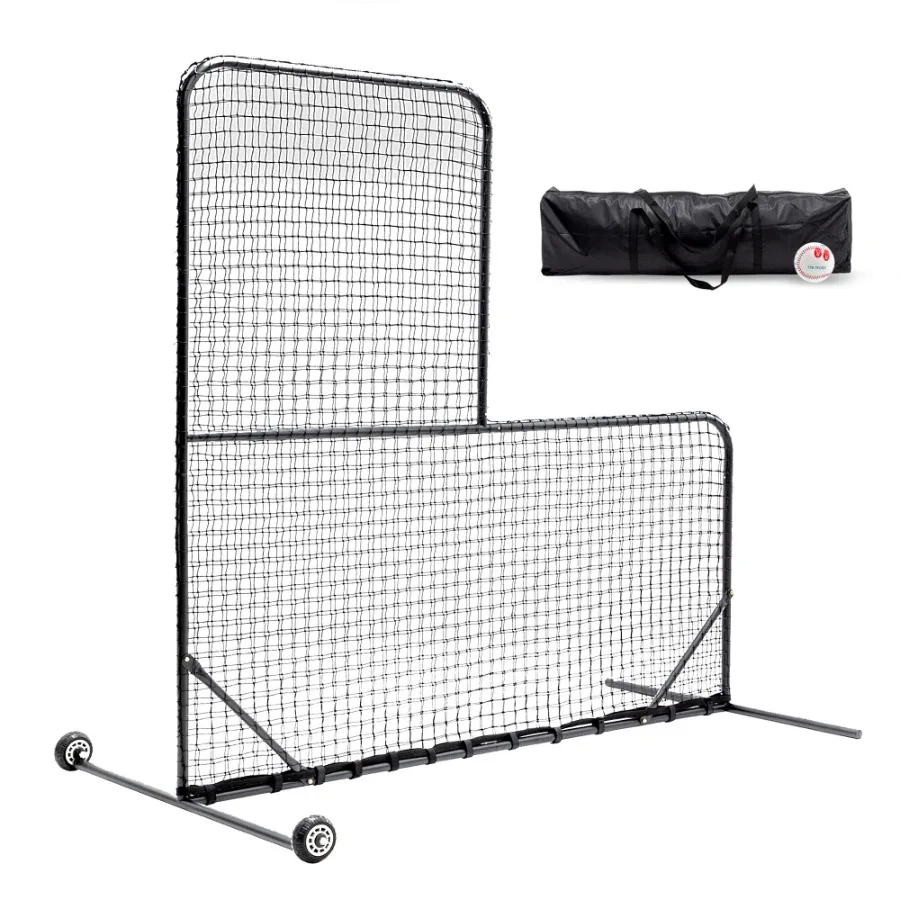 

LShaped Baseball Net for Batting Cages