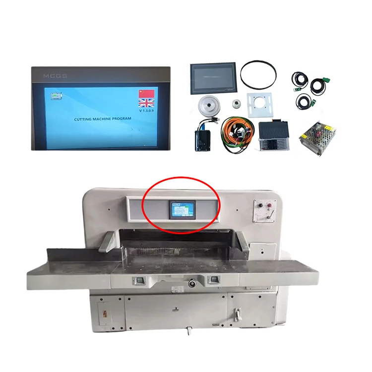

New Automatic PVC Paper Cutter Die Cutting Machine A4 Max Workable Computer Control System Including Motor PLC Core Components