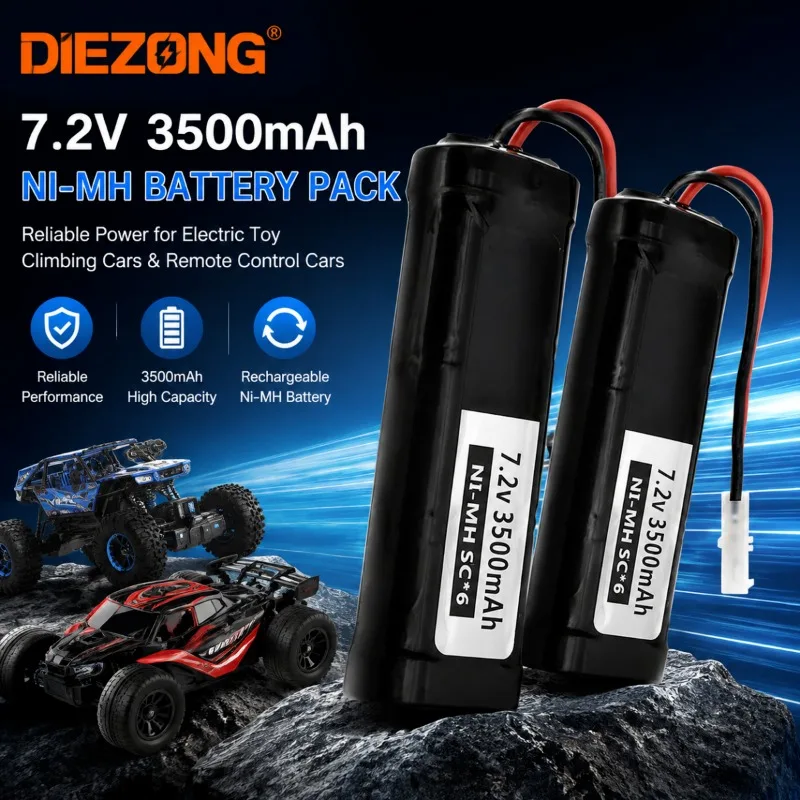 Bestselling7.2V 3500mAh Ni-MH Rechargeable Battery Pack for Electric Toy Climbing Cars and Remote Control Cars