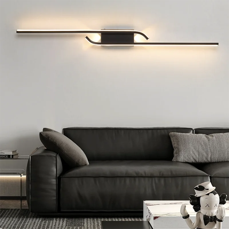 

30W LED Stair Wall Light Led Bedside Wall Lamp For Living Room Bedroom Stairs TV Background Minimalist Interior Wall Lights