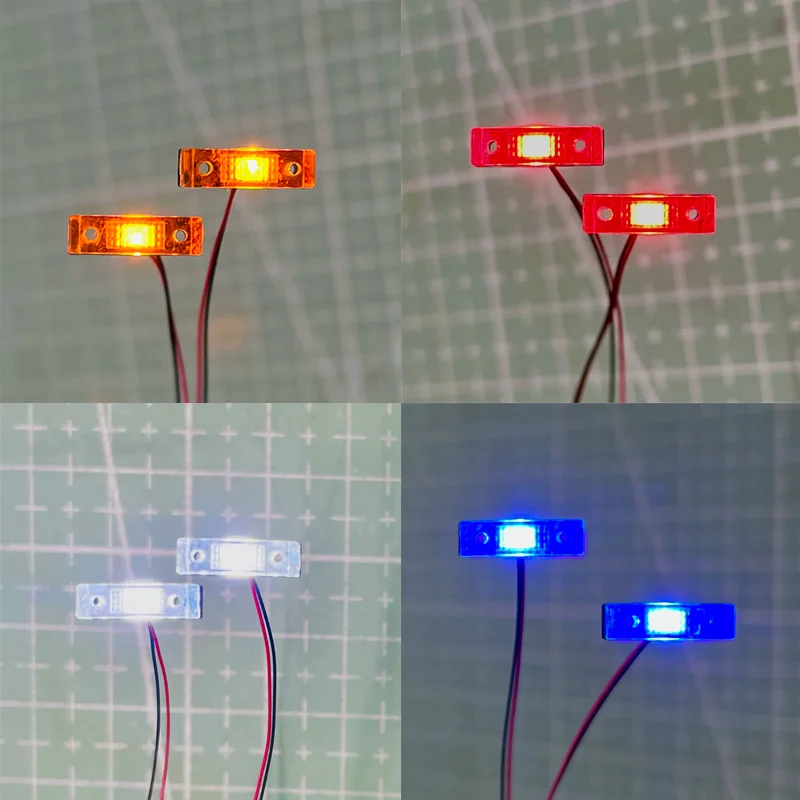 Plastic position Light Warning Lamp Spotlight for Tamiya 1/14 RC Truck for SCANIA 770S R620 for VOLVO FH16 ACTROS AROCS Car