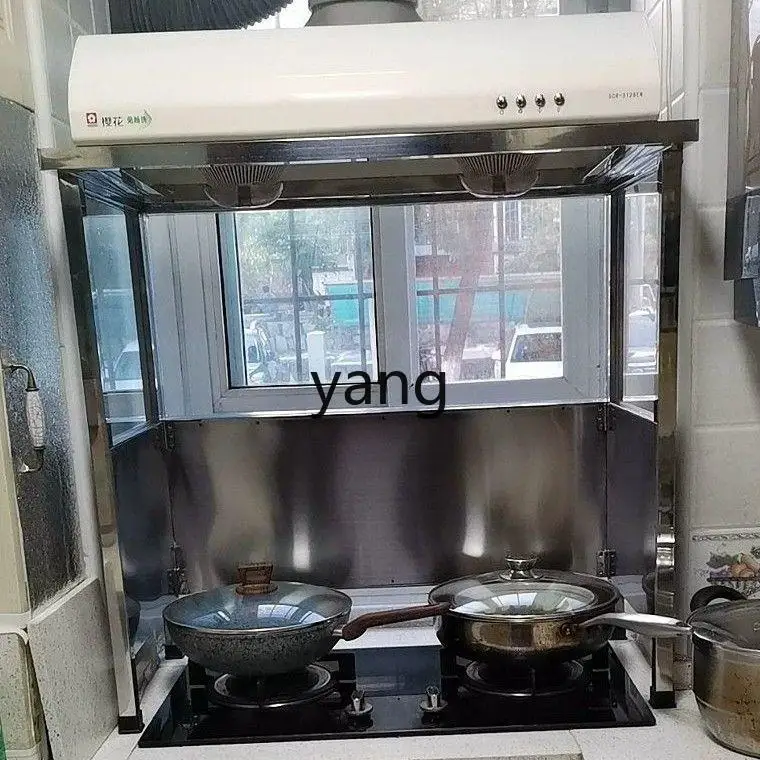 LMM  Range Hood Shelf Cover Chinese Machine Balcony Bracket Smoke Cover Glass Cover