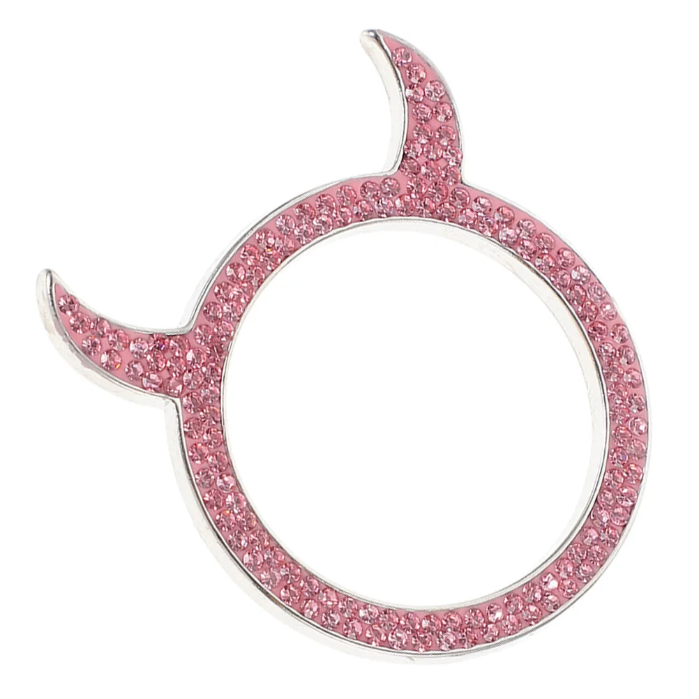 

Cover Rhinestone Push Start Button Bling Decoration Ring Car Interior Accessories Engine Start Stop Button Cover