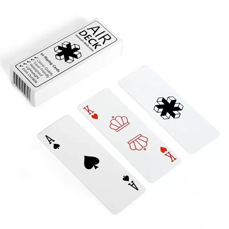 Air Deck Waterproof Plastic Playing Cards Travel Poker Plastic Waterproof, Durable, High Quality Outdoor Portable Mini Cute Card