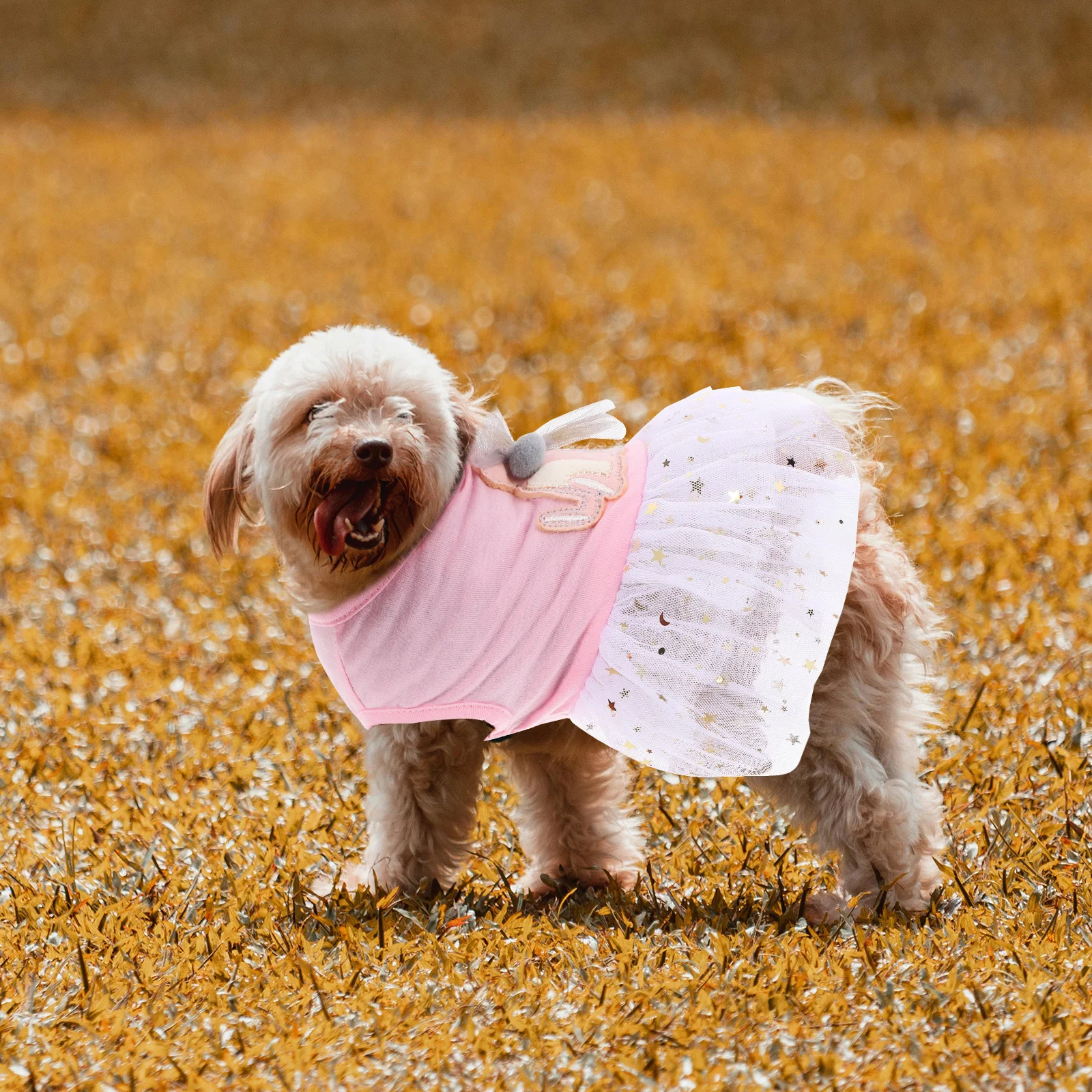 

Pretty Dog Lace Dress Pink S Adorable Pet Clothes for Cosplay Parties and Outdoor Adventures Dress for Dog Pet Skirt