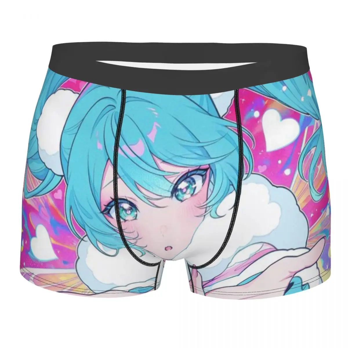 Men's Hatsune Miku Boxers Shorts Smooth Underwear Underpants