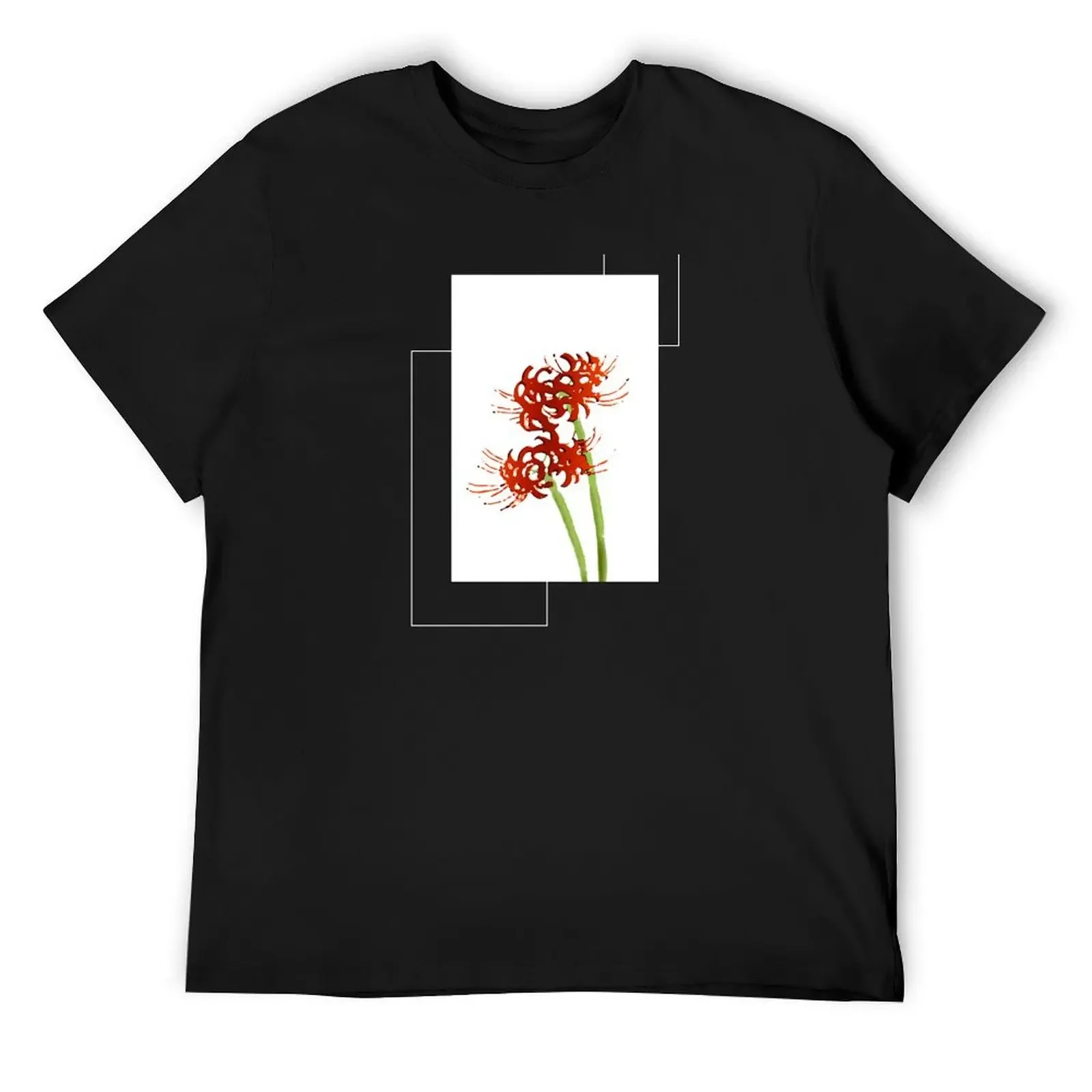 

Lycoris Recoil Design T-Shirt Short sleeve tee oversized croswit shirt man black t-shirts for men