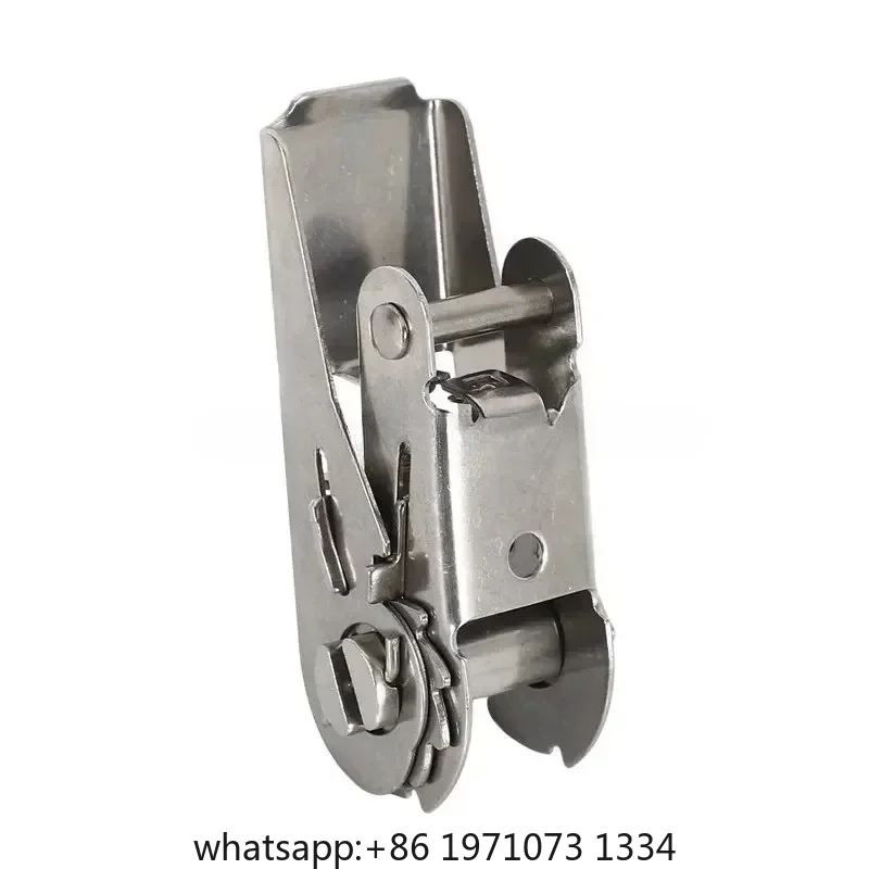 1pc 38X25mm Stainless Steel Rope Ratchet Buckle Tool Parts Tight