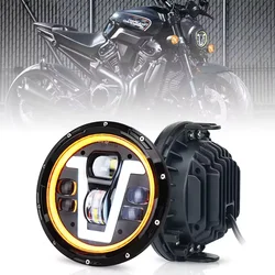 7 Inch LED Headlamp Motorcycle High Low Beam DRL Headlight 12V 50W Power For H-arley Honda Accord DRL Headlamp Fog Light