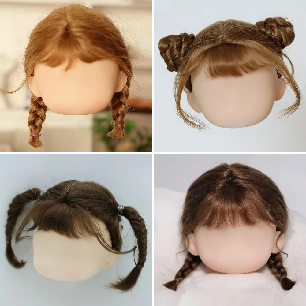 

Handmade Doll Wigs Soft Mohair Wig Suitable for obitsu 11, 1/12bjd, 1/8BJD Doll Wig Doll Accessories toys