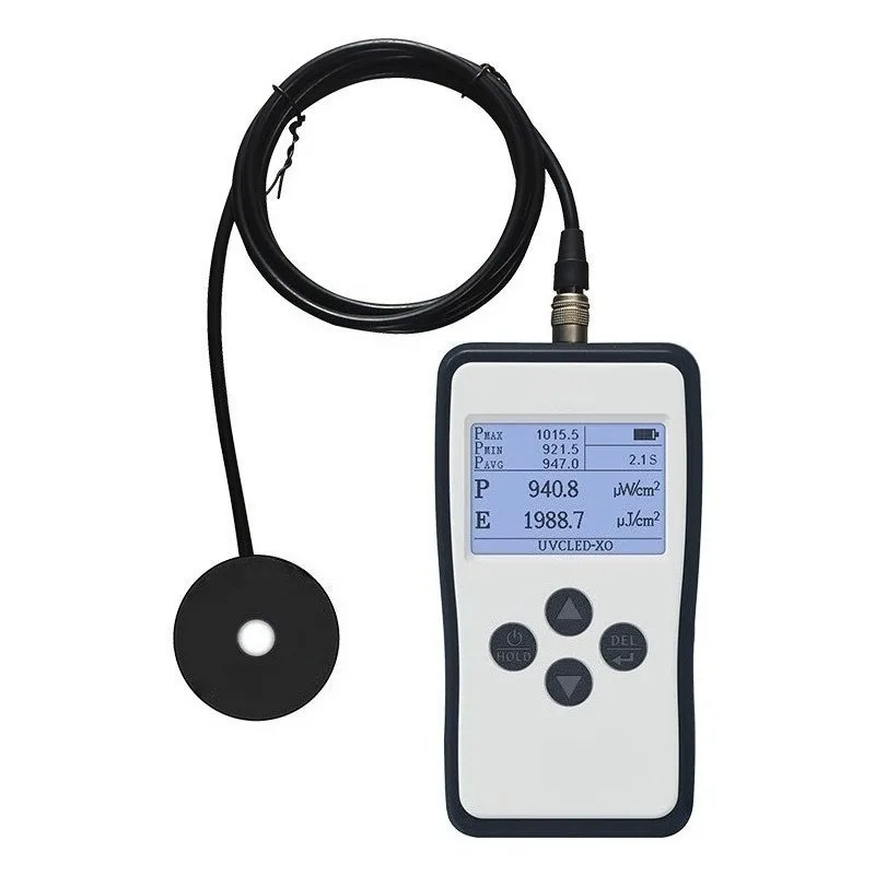 Professional Digital UV Radiometer Ultraviolet Irradiance Meter UV Intensity Detector High Precision Light Measurement Tester