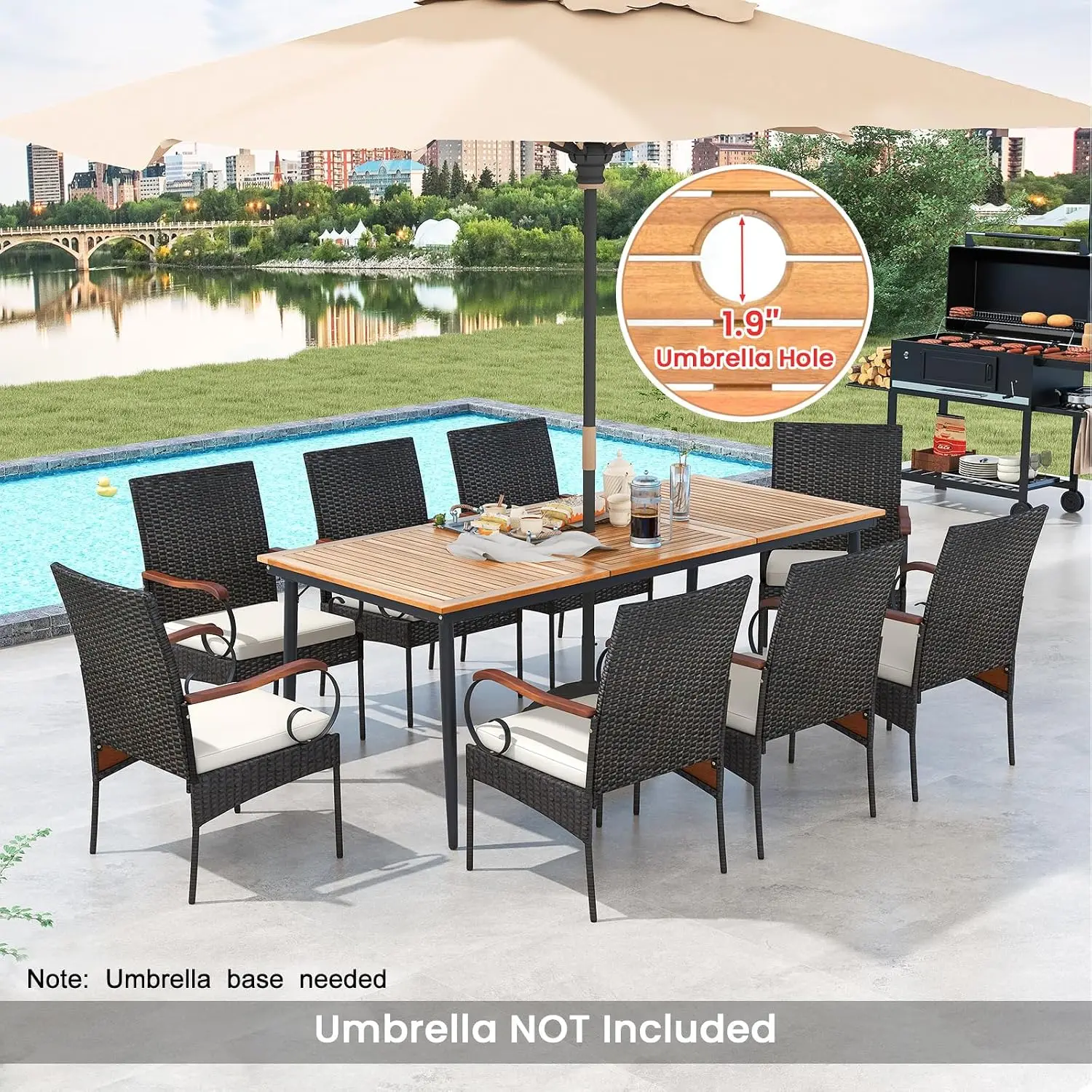 9-Piece Patio Dining Set, 79