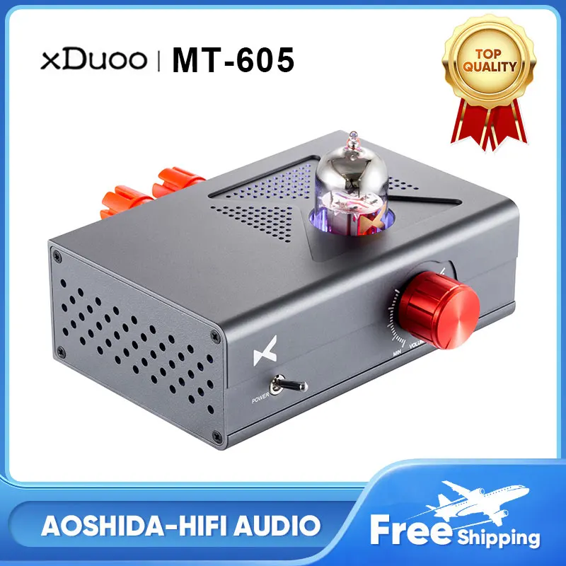 

XDUOO MT-605 Power Amplifier 12AU7 Tube Digital Amplifier TI TAP3116 Amp Chip MT605 Amplifer 30W x2 Output Home Tube Amp Desktop