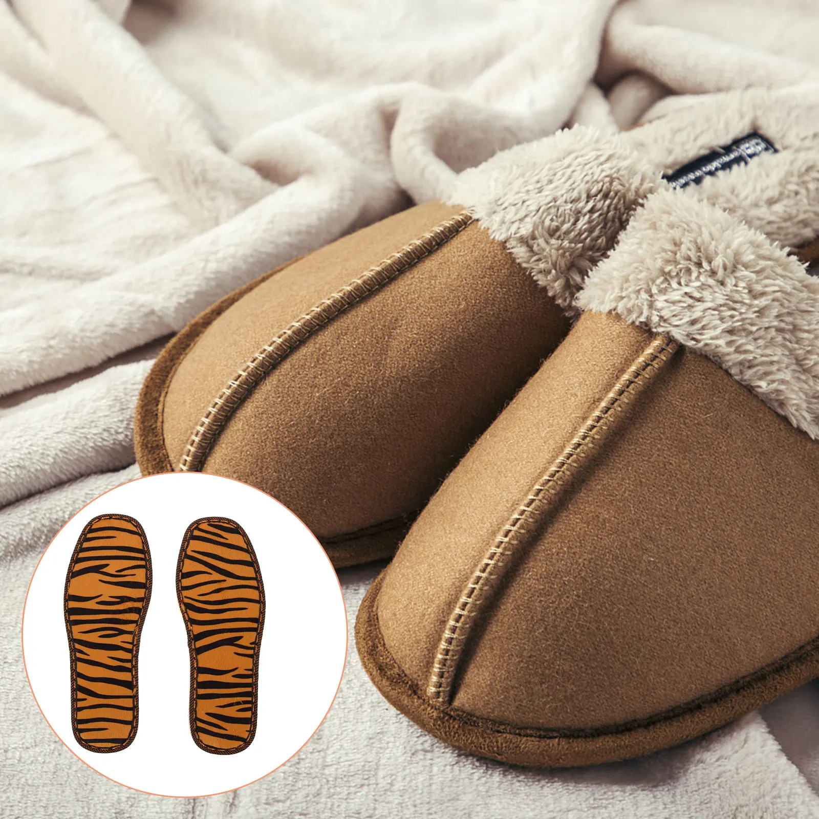 

Oxford Anti-slip Sole Foot Pads Non-slip Shoe Slippers Comfortable Wear-resistant Household Foot Soles DIY for Family