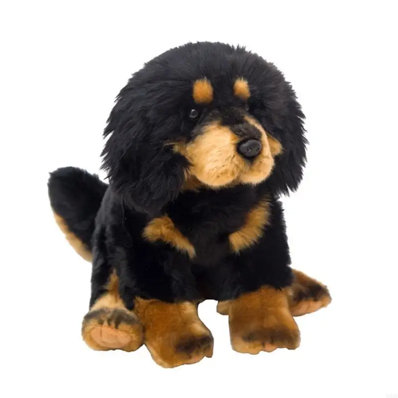 95AE Handmade Tibetan Mastiff for Doll Stuffed Animal Throw Pillow Toy Toddler Sleep