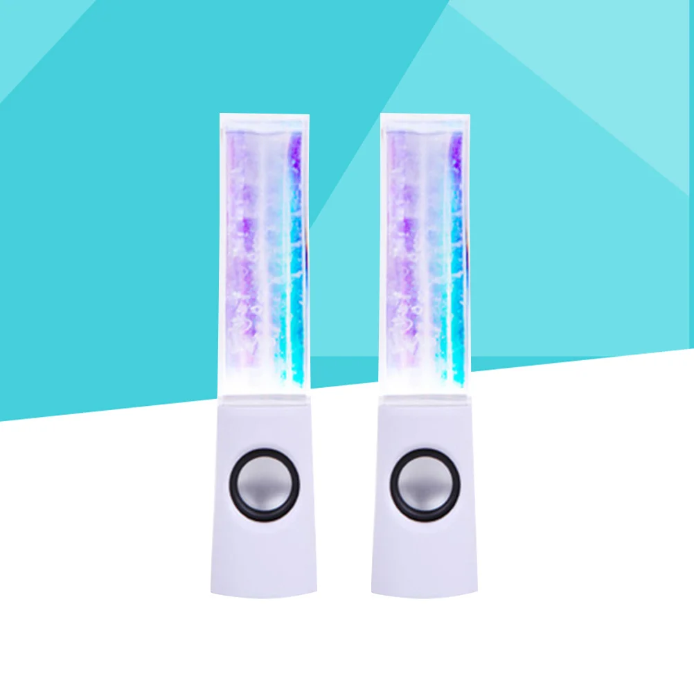 

Speakers 2X3W Hd Sound Colorful Led Music Fountain Stereo Bass For Pc Smartphone Laptop Party Home Decor