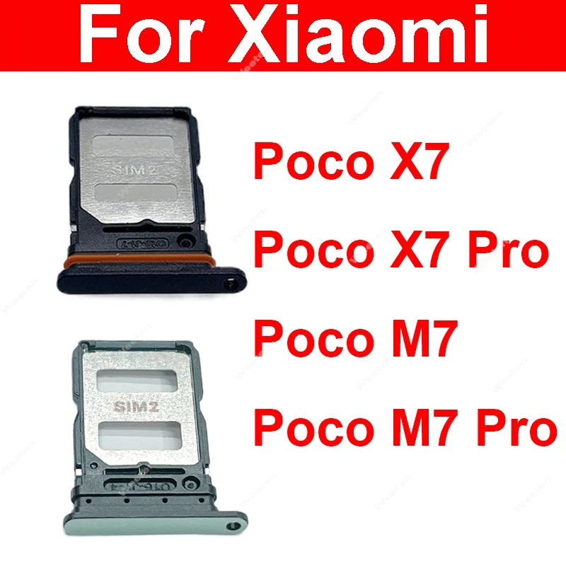 

Лоток для SIM-карты для Poco X7 M7 Pro Держатель слота для SIM-карты Держатель слота для SIM-карты Держатель слота для SIM-карты Адаптеры Запчасти для ремонта
