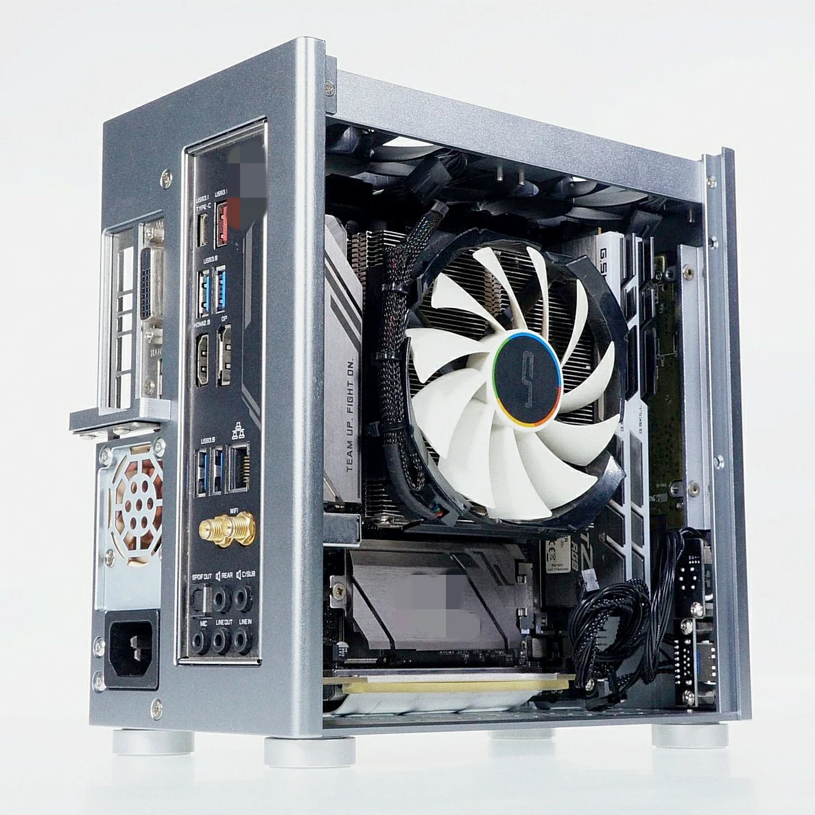 ナイフカードシャーシ,ZS-A4DC ITx,ハーフハイト,v3,4.3lボリューム,rtx4060