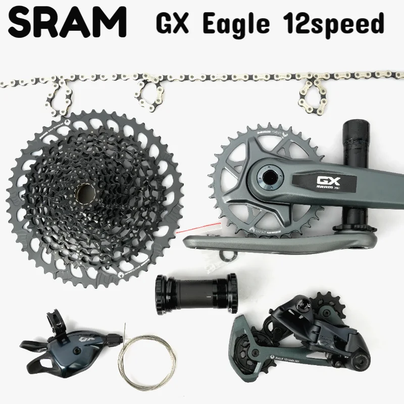 

SRAM GX EAGLE 12v 12 SPEED Groupset 32T Trigger Shifter Rear Derailleur 11-50T k7 PG1210 PG1230 Cassette Chain Crankset