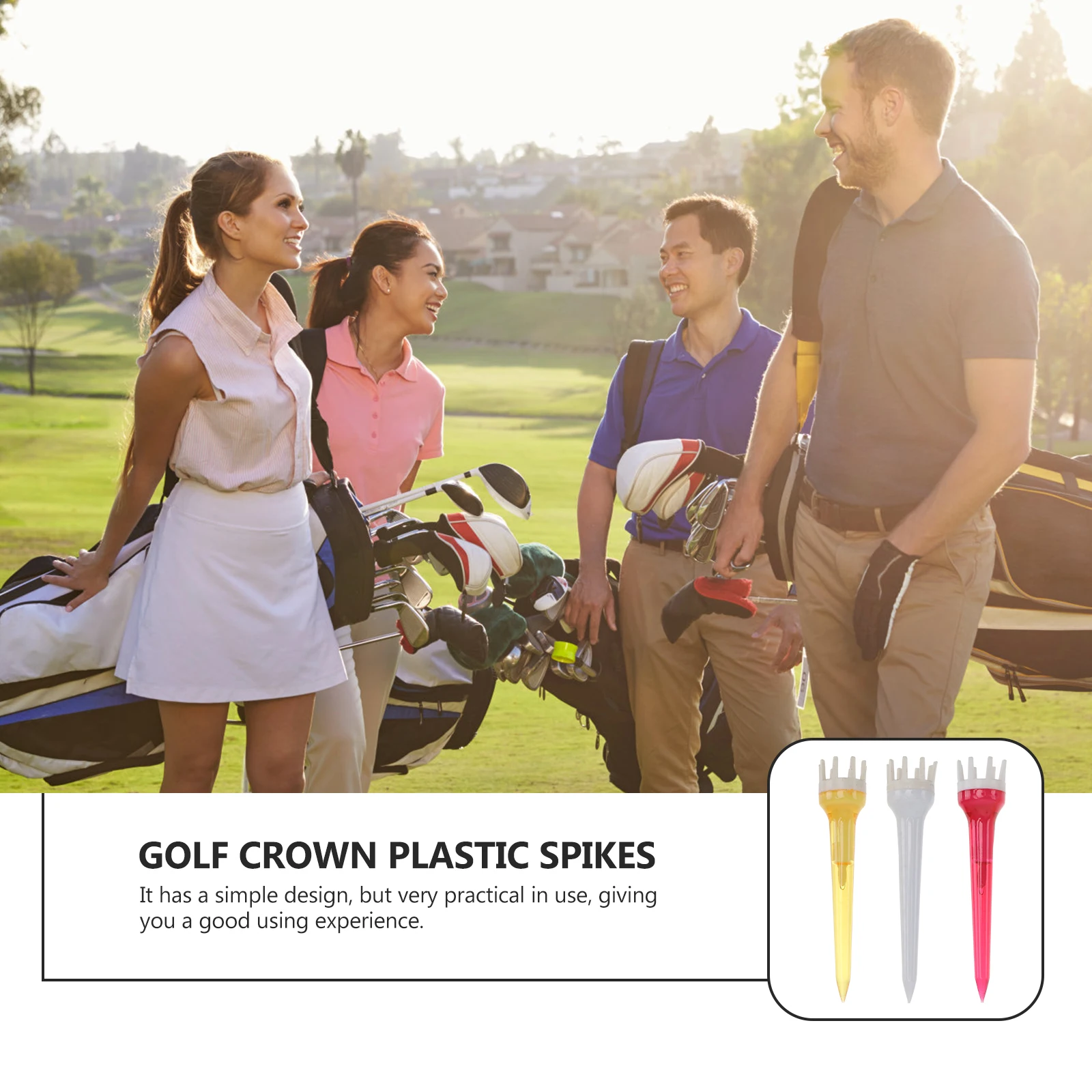 

10pcs Durable Tees Golf Ball Rack Lightweight Simple Design Practical Use Easy Carry Great Gift Golf Accessories Supplies