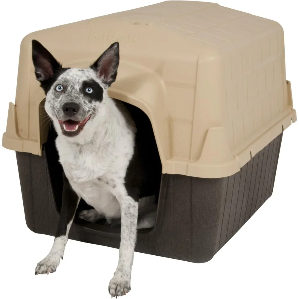 

Aspen Pet Outdoor Dog House, Medium, For Pets 25 to 50 Pounds