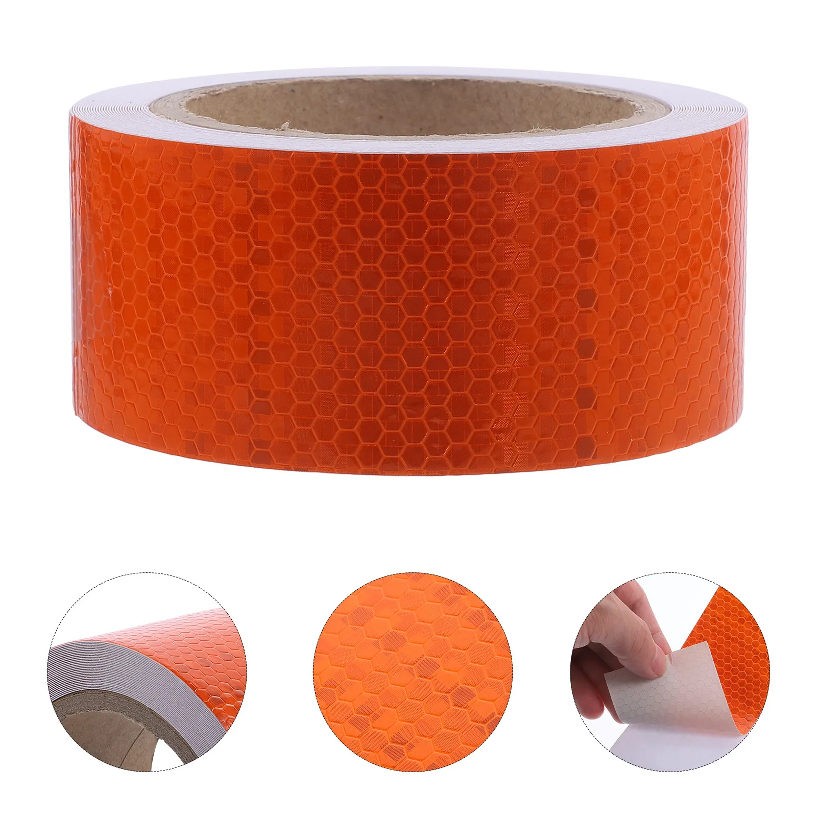 

1 Roll Reflective Tape Outdoor Safety Warning Decal PVC Material Excellent Night Visibility Versatile for Trailers Bikes Steps