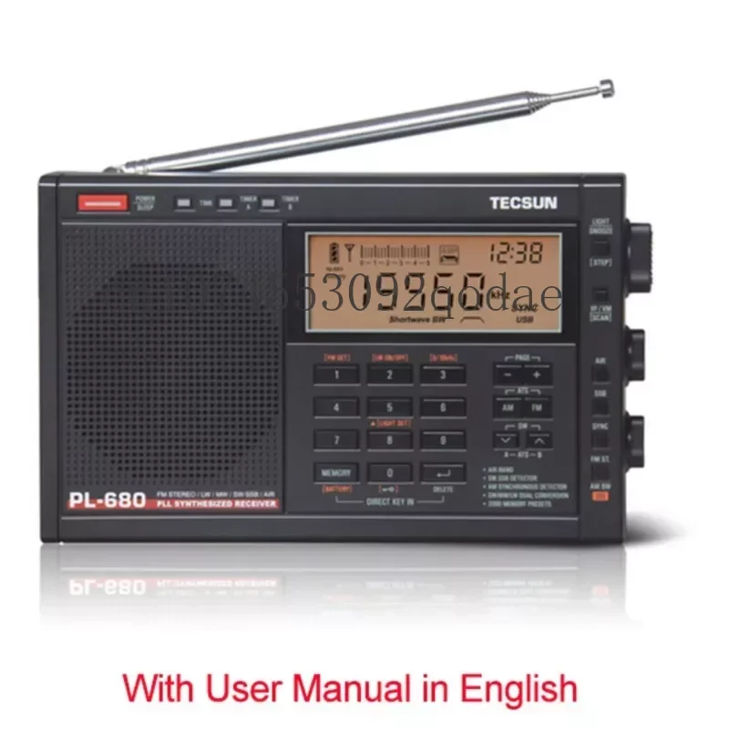 Stereo Radio Receiver Portable Speaker PL680 New Tecsun PL-680 Radio FM Digital Tuning Full-Band FM/MW/SBB/PLL SYNTHESIZED