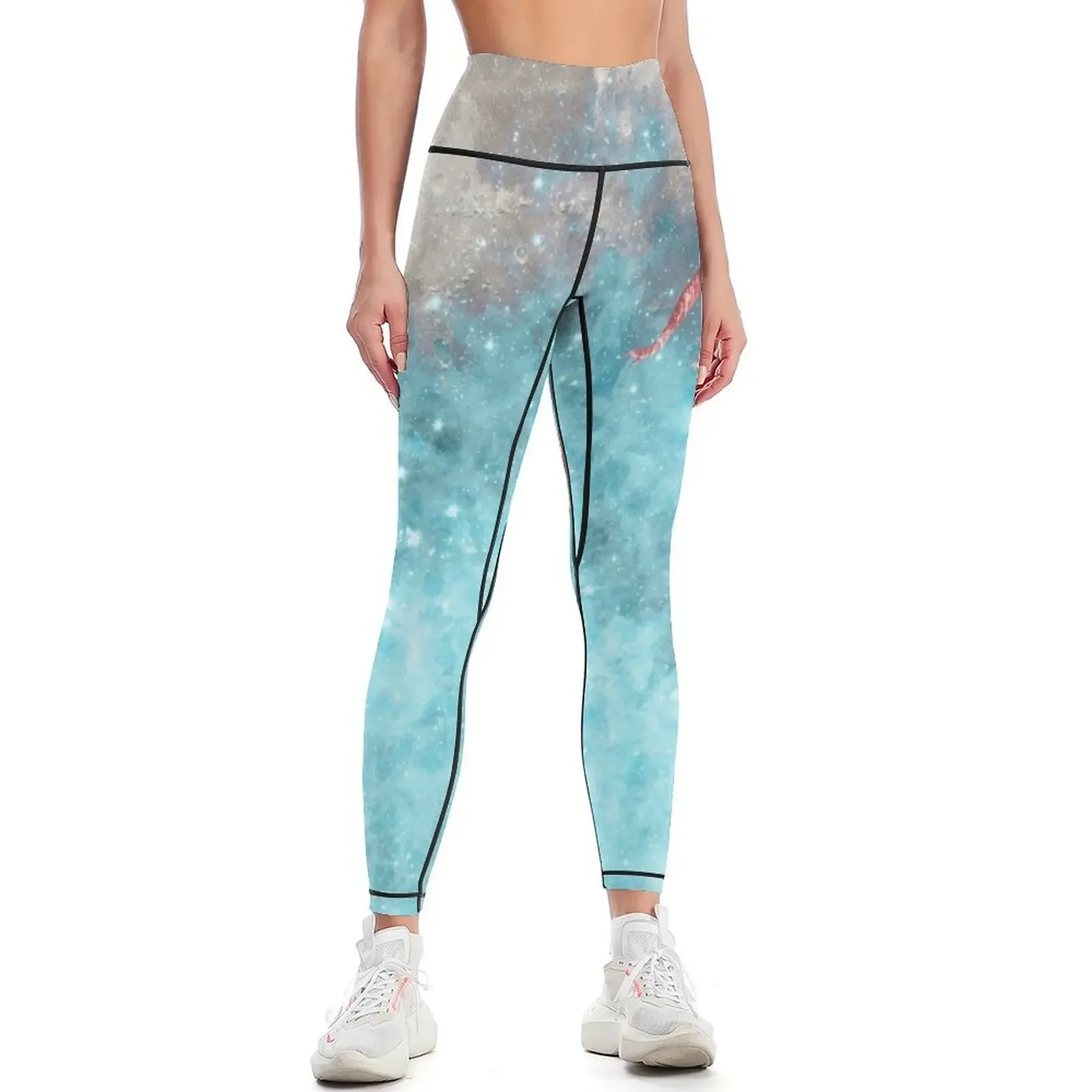 

FLOATING TO THE MOON Leggings sports for gym legging push up sports shirts gym for fitness Womens Leggings