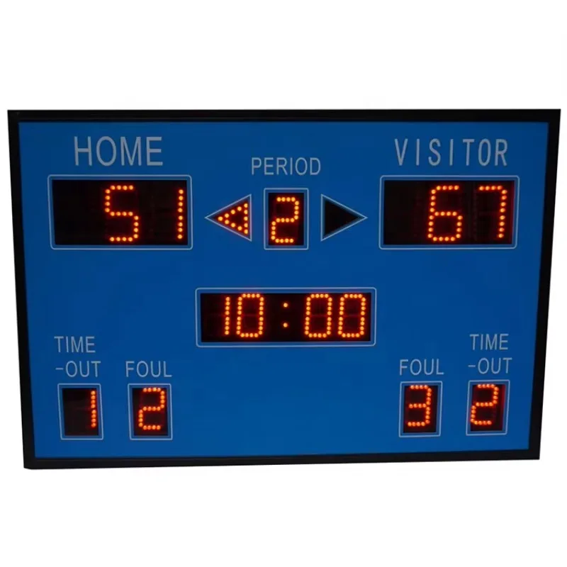 Portable Moving Scoreboard Changeable Sign 3" Digital Electronic Scoreboard Wireless Basketball Led Display Scoreboard