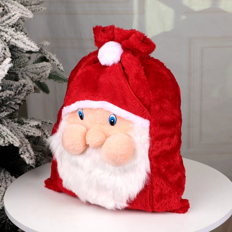 

1-3Pcs Large Santa Claus Christmas Gift Bag with Drawstring for Xmas Tree Home Decoration Candy Gift Storage Bag New Year Party