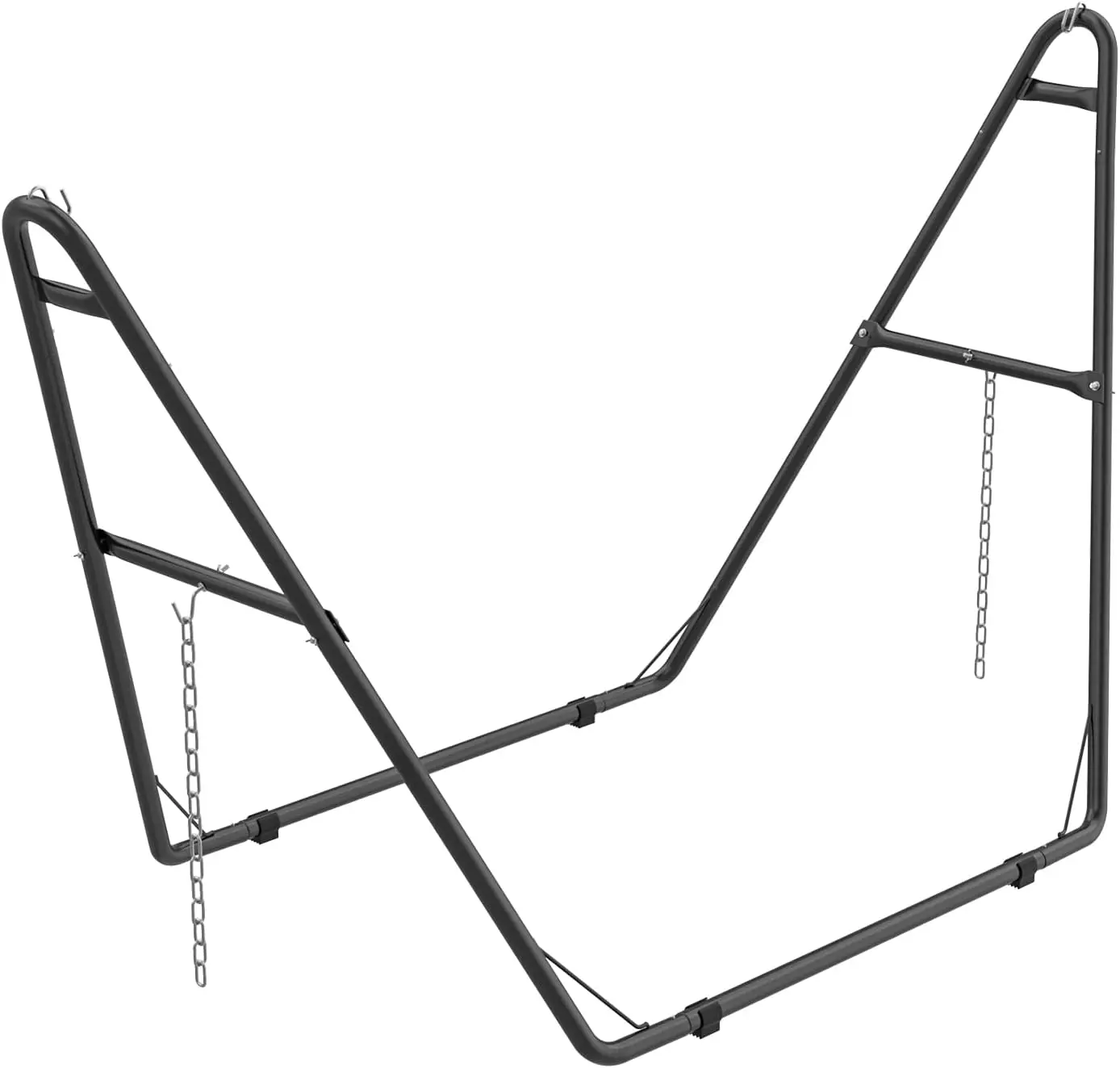 

Portable 2-Person Hammock Stand Only-Heavy Duty Outside Garden Backyard Outdoor 550-Pound Capacity,Fits Hammocks