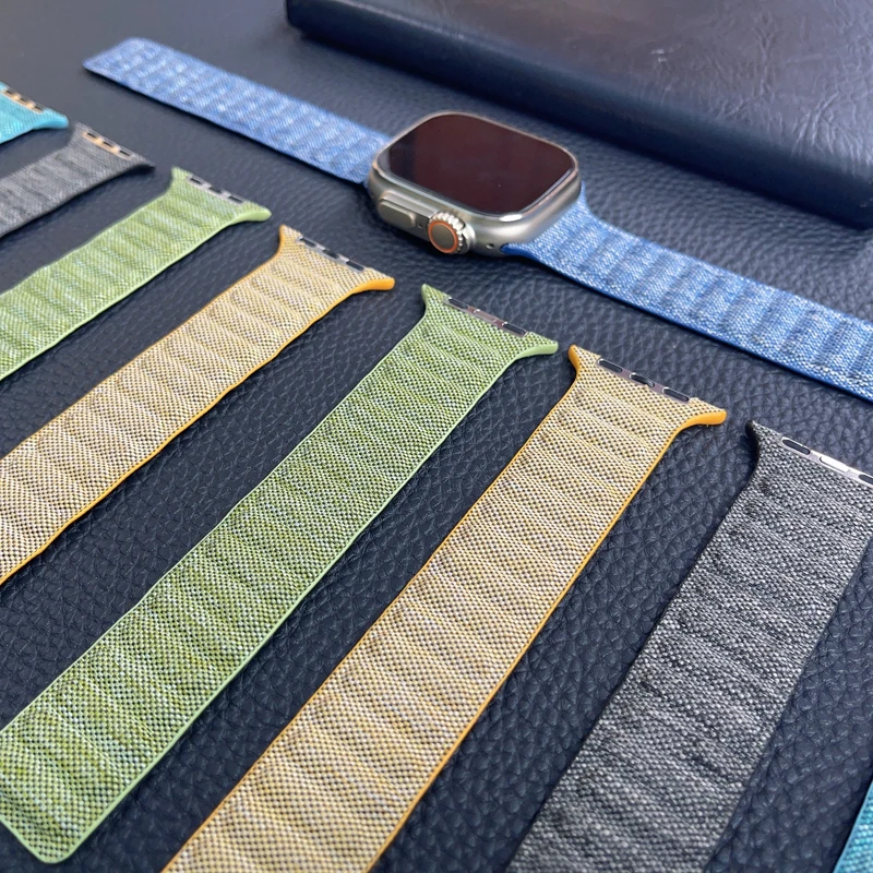 Denim Magnetic Strap For Apple Watch Series 11 10 9 SE 3 46mm 42mm 45mm 44mm 40mm 38mm 41mm Bracelet For iWatch Ultra 3 2 1 49mm