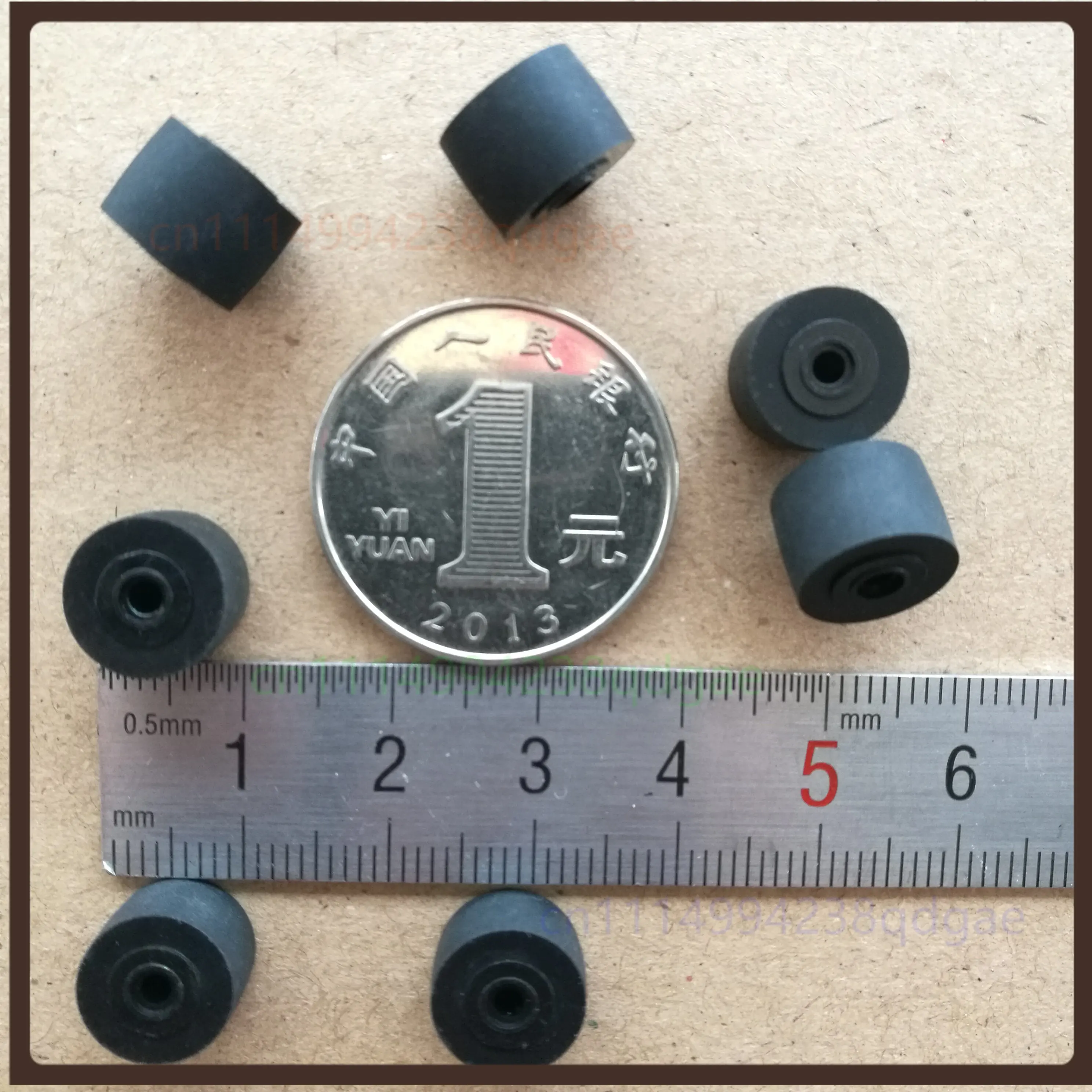 1PCS Rubber Pinch Roller 11mm*8*2mm Cassette Deck Movement Pinch Roller For JVC Audio Tape Player Replacement Parts