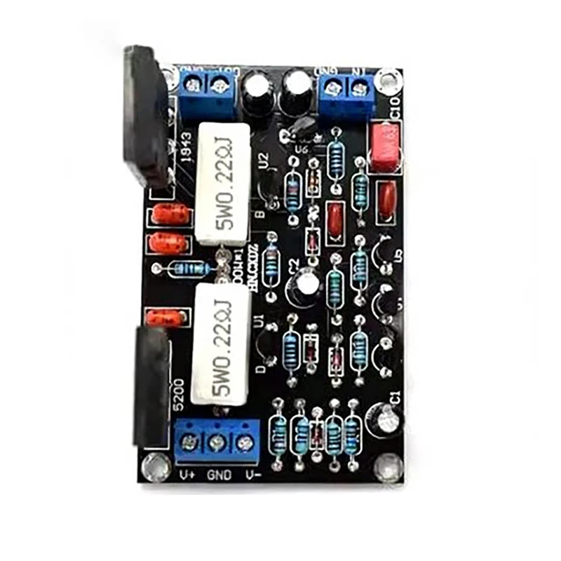 1pcs Original 2SC5200 + 2SA1943 single-channel 100W finished power amplifier board, high-power single-channel.