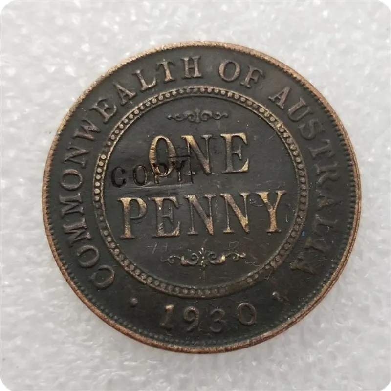 1930 AUSTRALIAN PENNY(circulate) COPY commemorative coins-replica coins medal coins collectibles