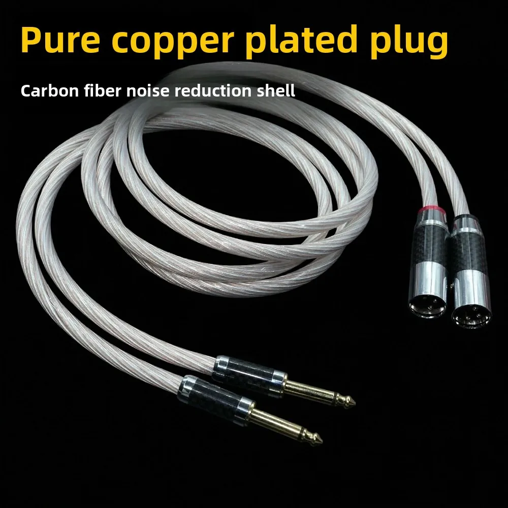 

Aouyade High quality microphone cable XLR female to 6.35mm TS microphone cable mixing console amplifier audio cable