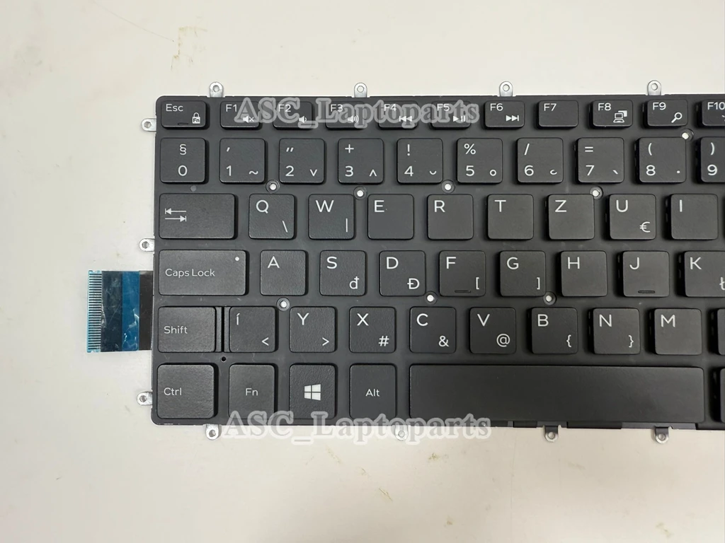 Novo teclado Magyar húngaro para DELL Vostro 14 5468 5471, Latitude 2 em 1 3379 3490 BACKLIT, sem moldura, preto