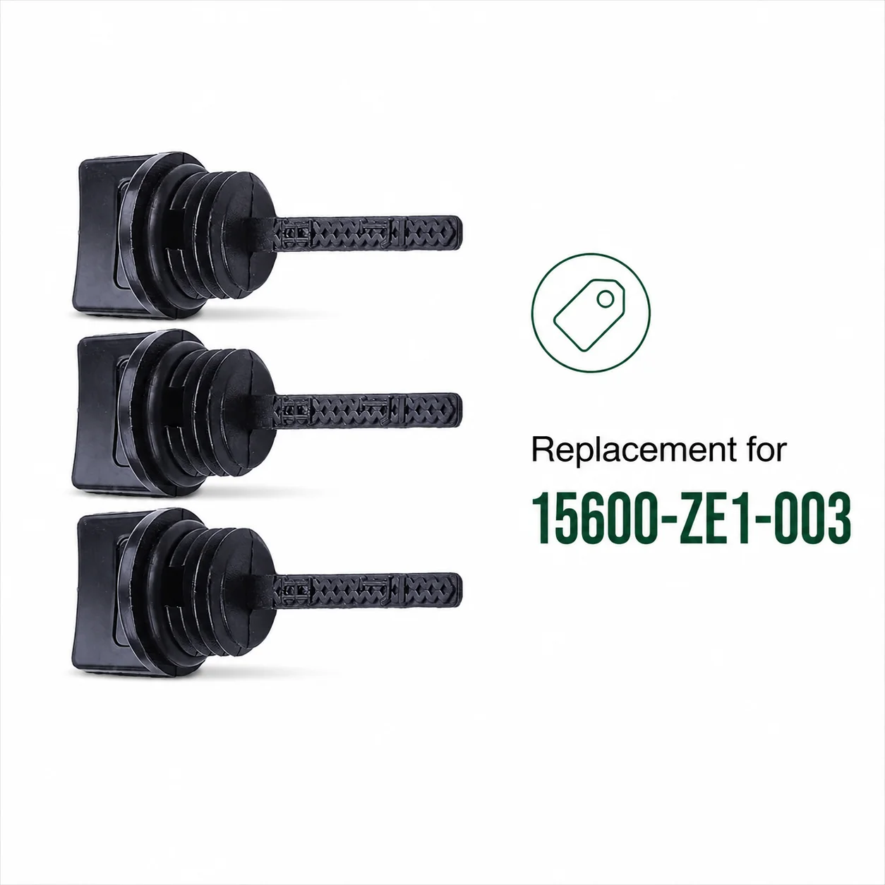 2Pcs Oil Dipstick Set Replacement for Honda GX110 GX120 GX140 GX160 GX200, OEM 15600-ZE1-003 Small Engine Parts