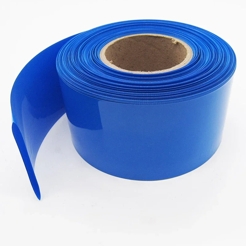 Blue/1KG PVC Insulated Heat Shrinkable Tube18650 Lithium Battery Shrink Film Battery Insulation Sleeve PVC Heat Shrinkable Tube