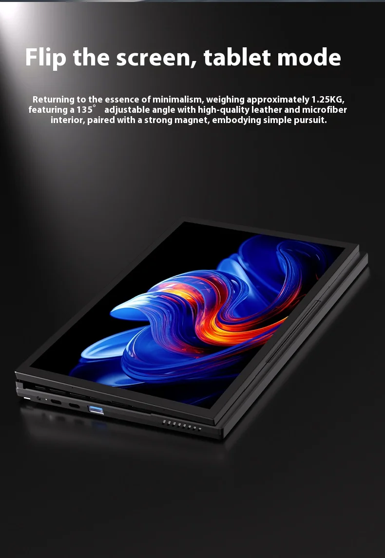 SZBOX كمبيوتر محمول معدني TX18 10.95 بوصة 2 في 1 كمبيوتر محمول Intel i5-1250P MAX Turbo 4.4 جيجا هرتز DDR4 WiFi6 BT5.2 NVME SSD لعبة مكتب كمبيوتر صغير #6