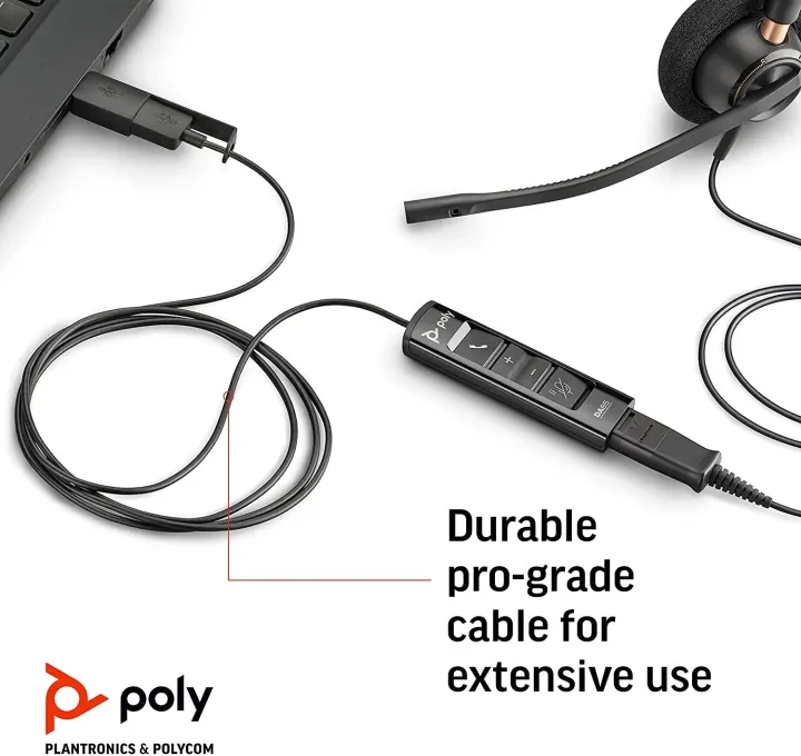 Plantronics Poly DA85 USB-A/USB-C digital adapter,Works with Avaya&Cisco call center platforms PN:786C7AA